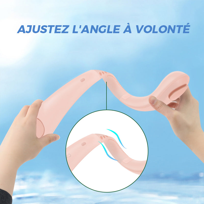 Portable Hands-Free Neck Fan with 22 Air Outlets