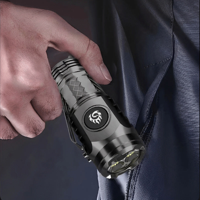 Compact Rechargeable Mini LED Flashlight with Multiple Modes