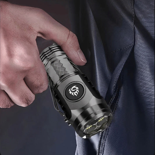 Compact Rechargeable Mini LED Flashlight with Multiple Modes