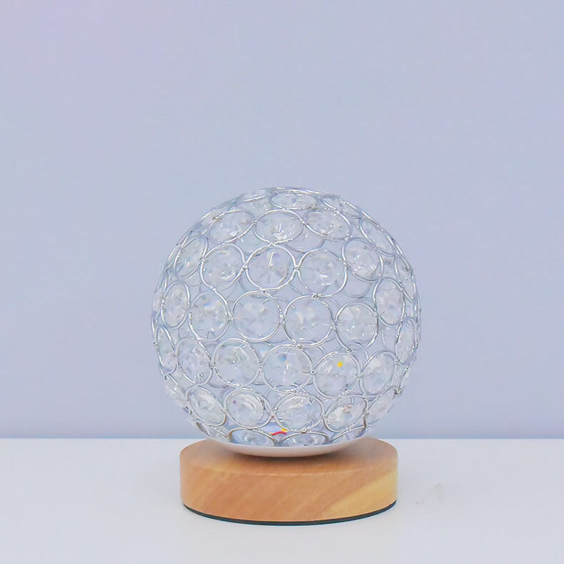 Modern Minimalist Round USB Rechargeable LED Table Lamp with Touch Control