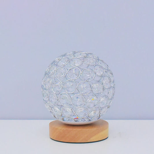 Modern Minimalist Round USB Rechargeable LED Table Lamp with Touch Control