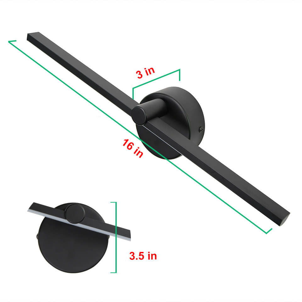 Aluminium Modern LED Wall Light in Black, White, or Gold