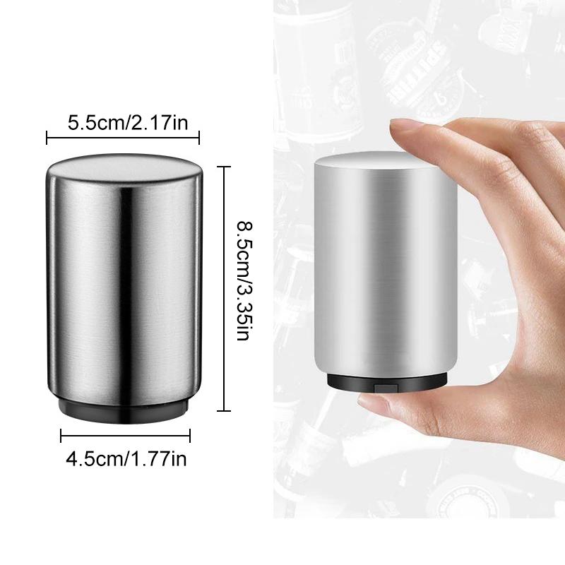 Automatic Magnetic Bottle Opener with Crown Cap Collector