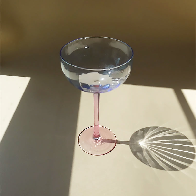 Pumpkin-Shaped Colored Crystal Champagne Glasses