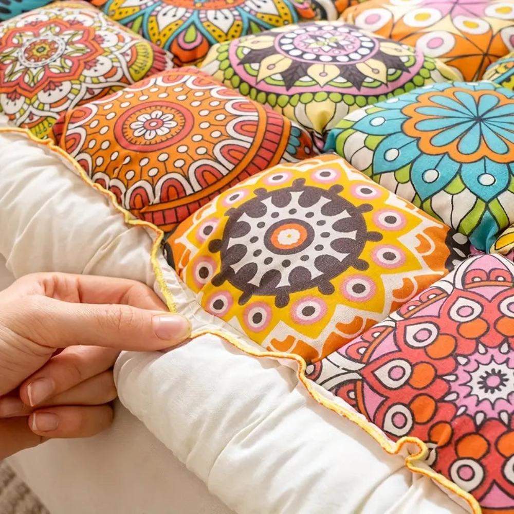 Vibrant Quilted Summer Sofa Cushion Cover