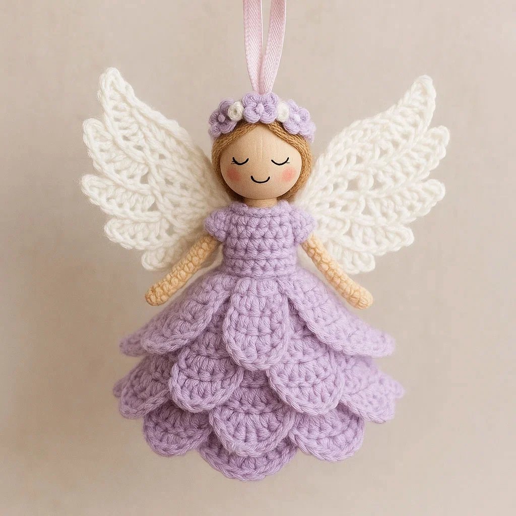 DIY Crochet Angel Ornament Craft Kit for Beginners