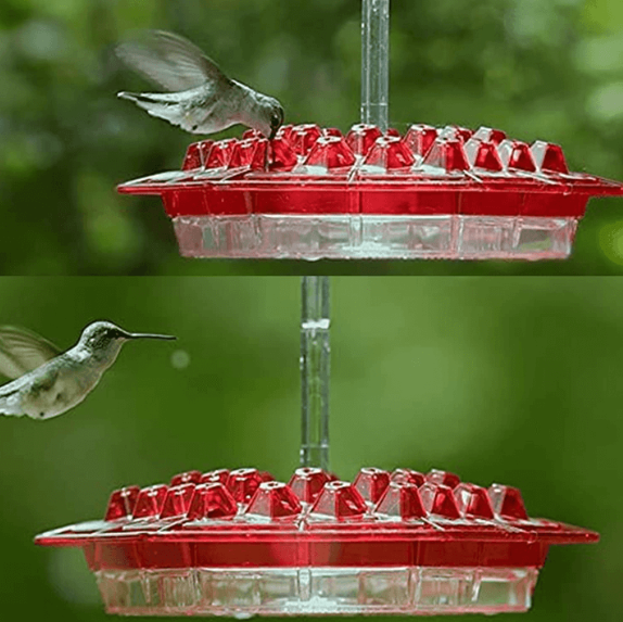 Outdoor Hanging Hummingbird Feeder with 30 Ports, UV Resistant