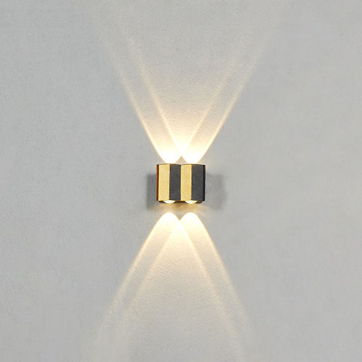 Modern Gold Aluminum Outdoor LED Wall Light