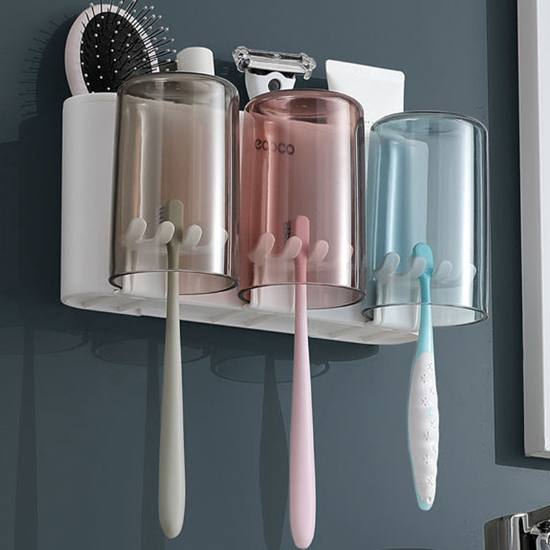 Drill-Free Suction Cup Toothbrush Holder
