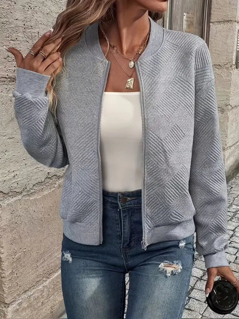 Shanie - Cozy Patterned Jacket