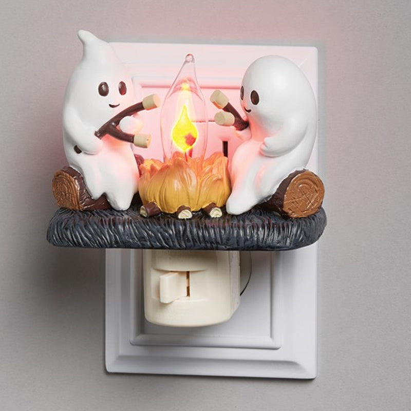 Ghost Campfire Nightlight with Flickering Effect