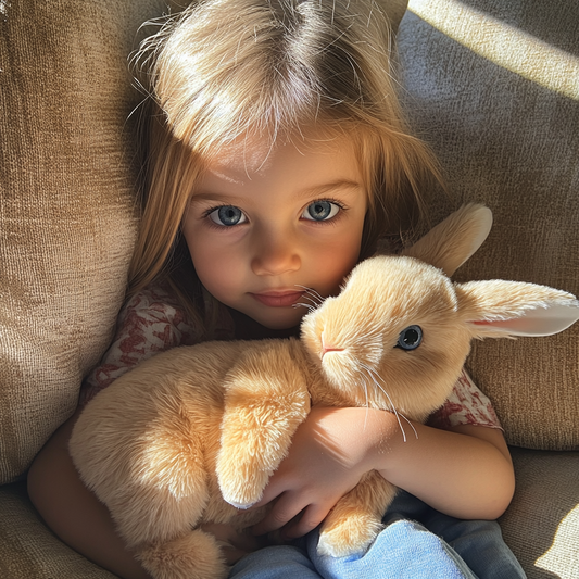Lifelike Interactive Plush Bunny Toy with Movement and Sound