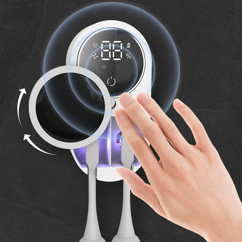UV Toothbrush Sterilizer with Sensor-Activated Lid