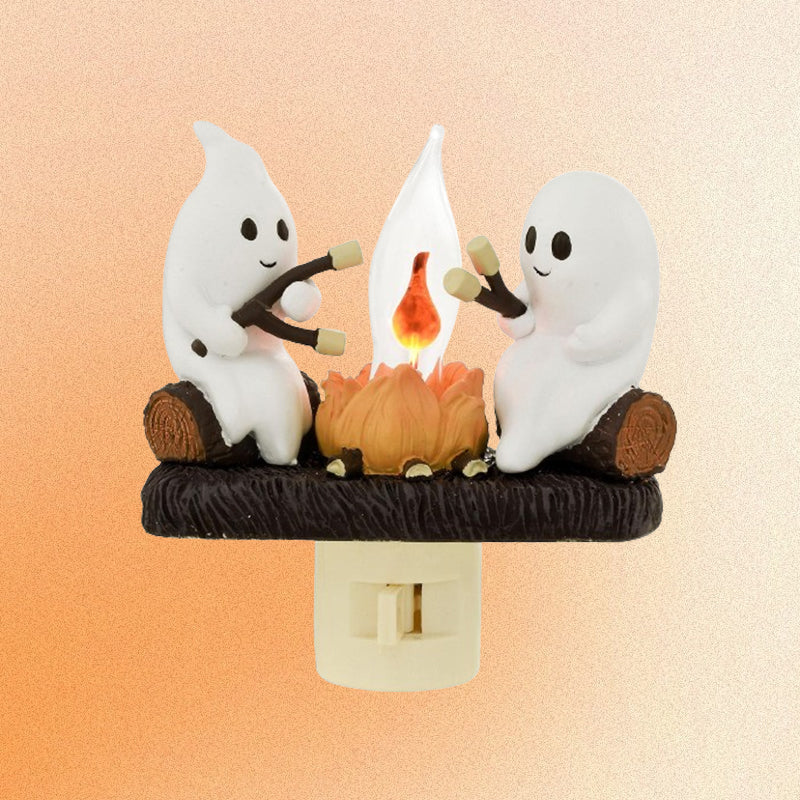 Ghost Campfire Nightlight with Flickering Effect