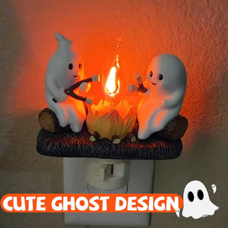 Ghost Campfire Nightlight with Flickering Effect