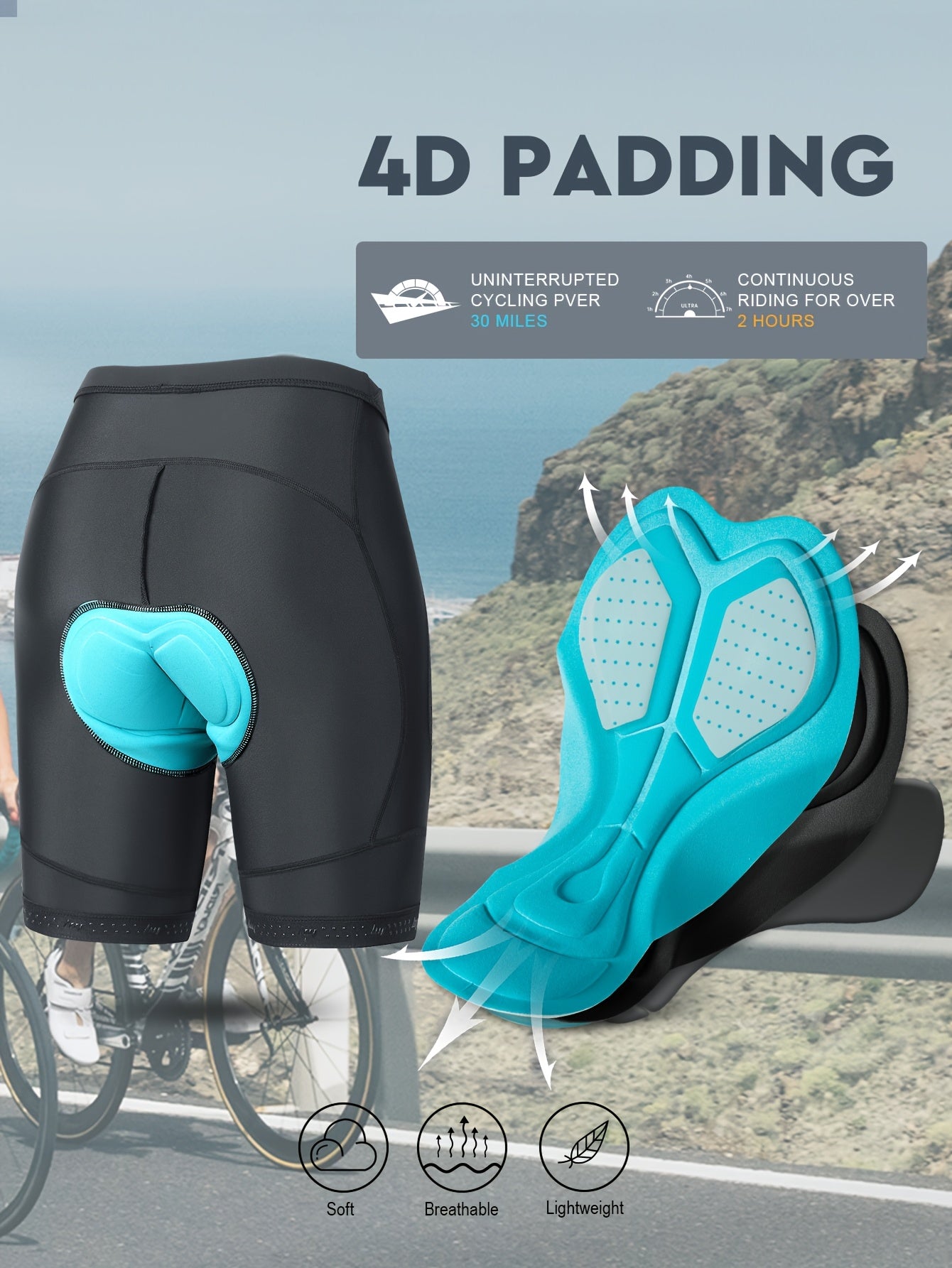 Women's Ergonomic Cycling Pants with Breathable Stretch Fabric