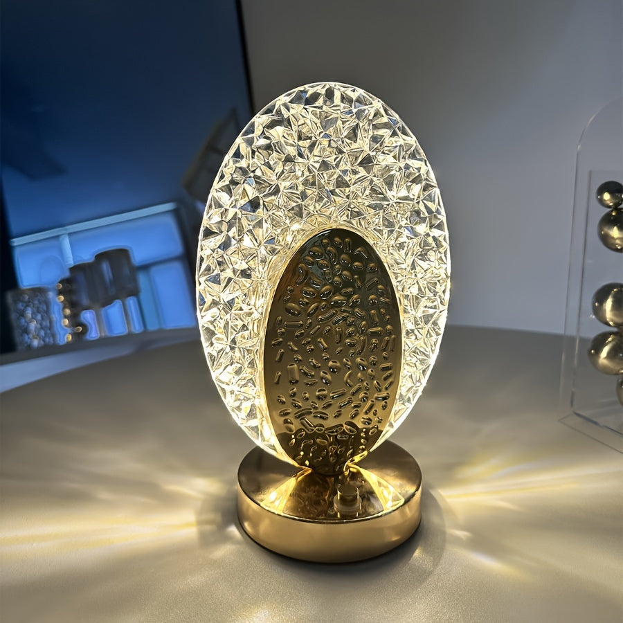 USB Rechargeable Dimmable Feather Table Lamp