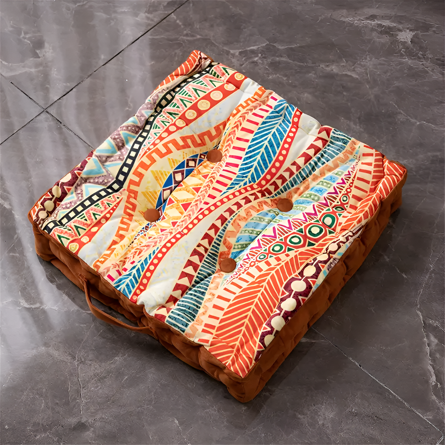 Vintage Velvet Tufted Floor Cushion