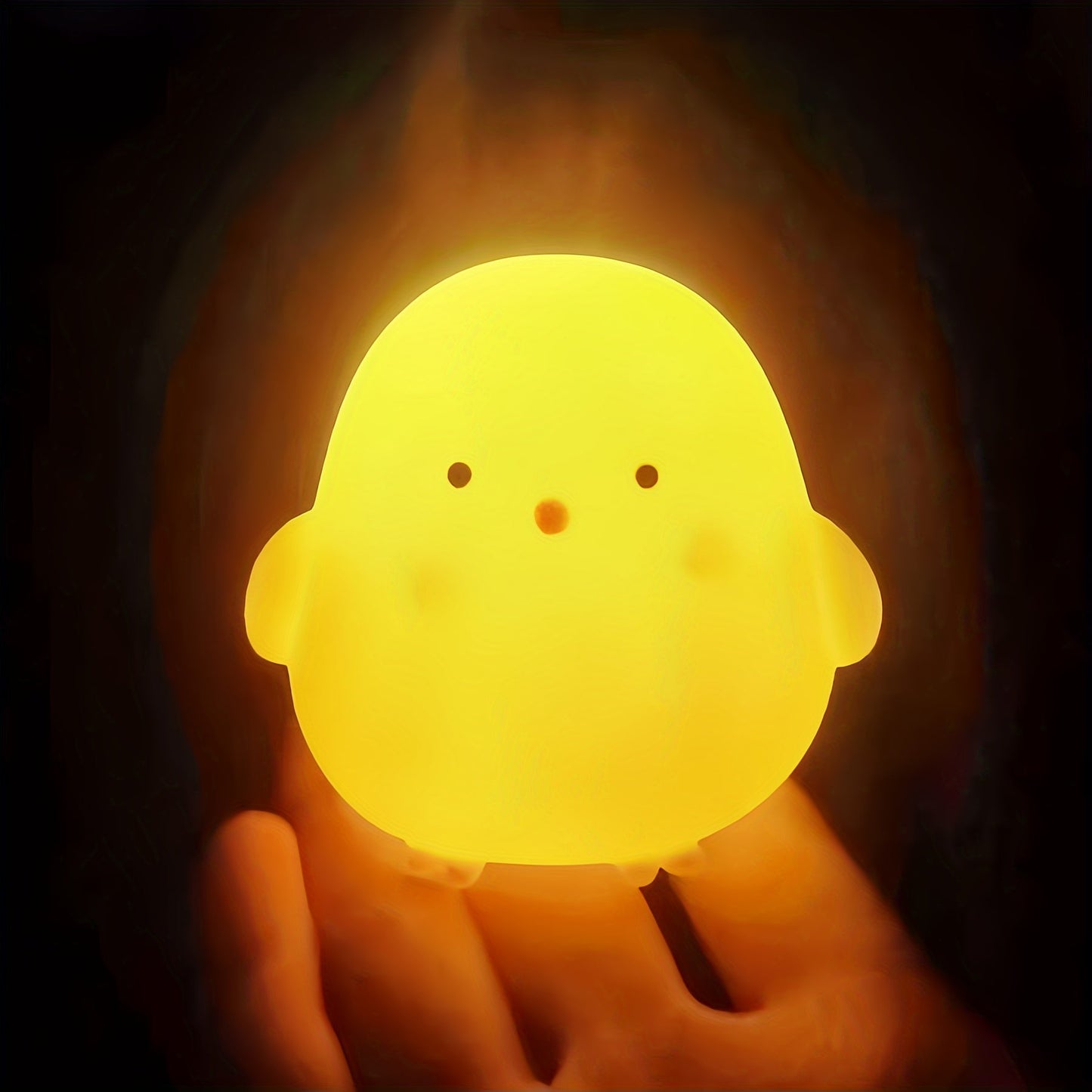 Cordless LED Chick Table Lamp with Rustic Design
