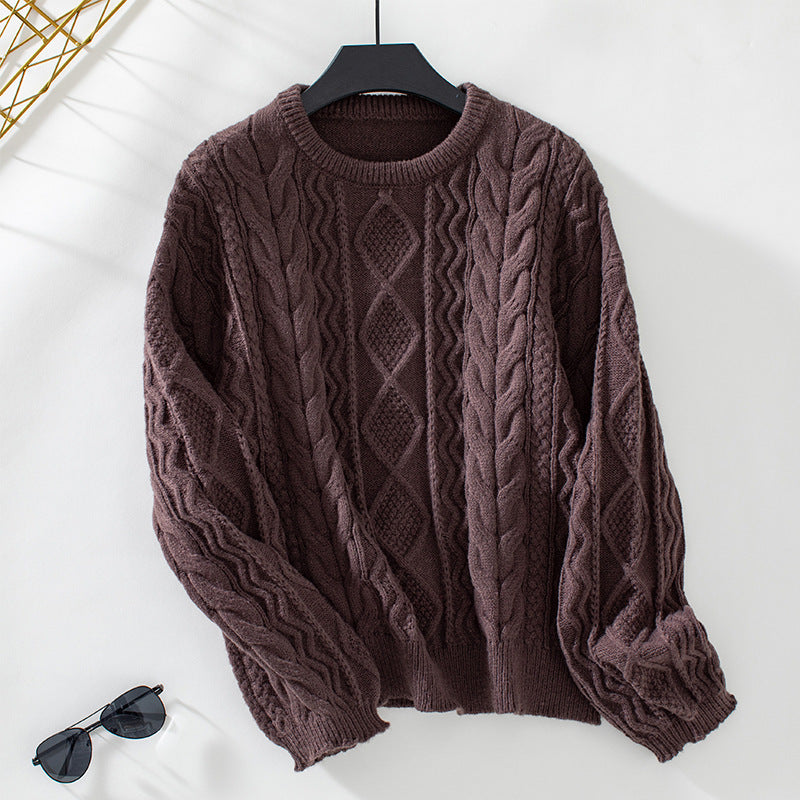 Evelyn | Ladies' Classic Cable Knit Sweater