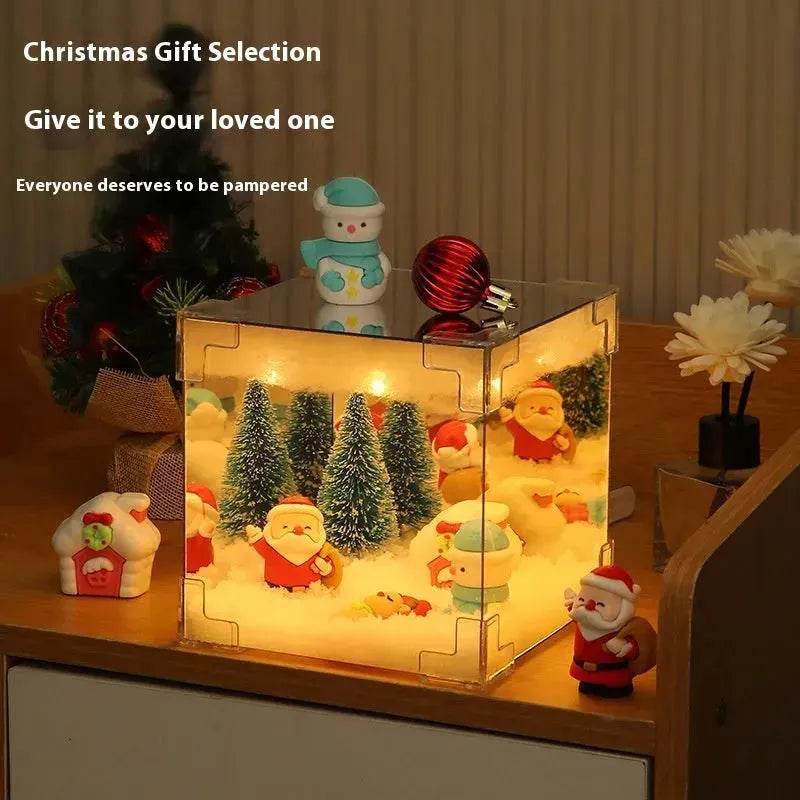 USB Christmas Cube Night Light Lamp