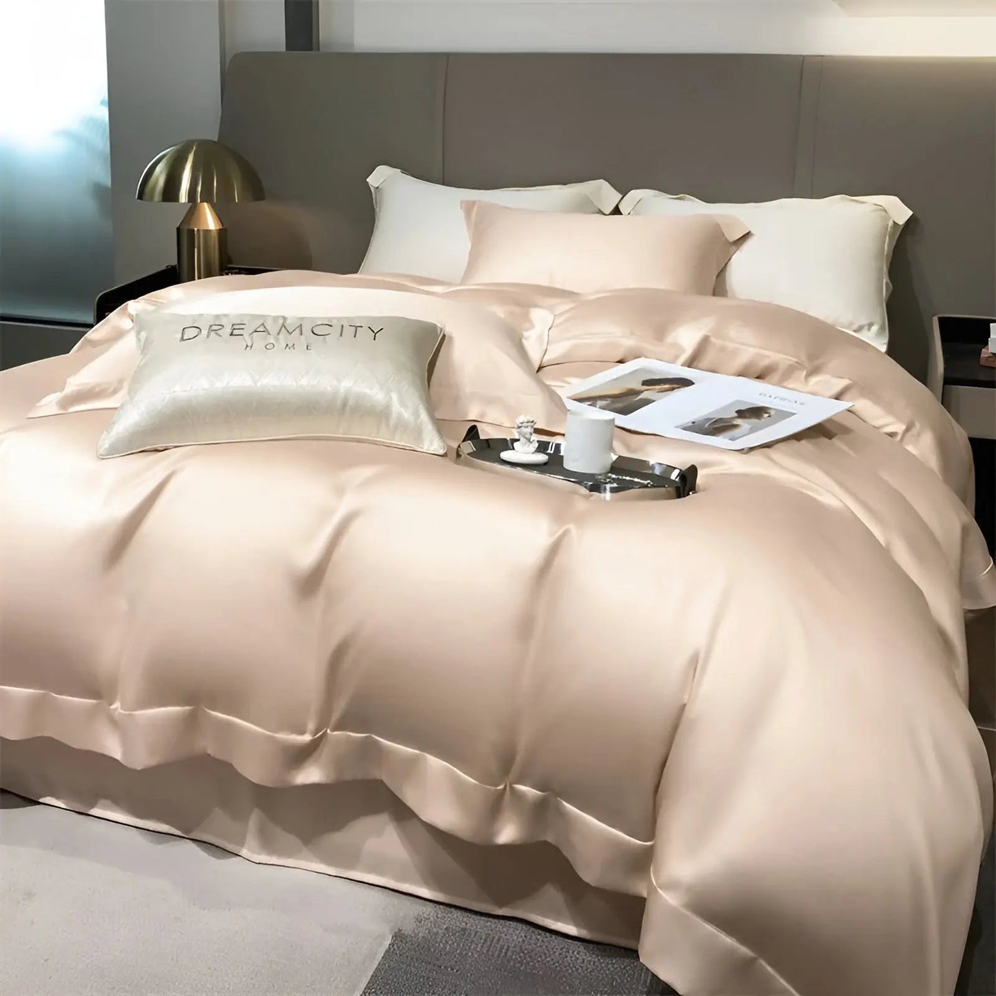Luxury Bamboo Bedding Set - Silky Soft, Temperature Regulating Duvet Cover and Pillowcases