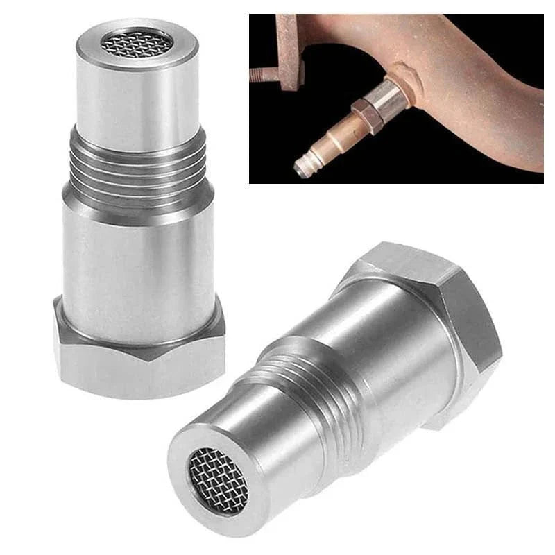 Oxygen O2 Sensor Adapter with Mini Catalytic Converter M18x1.5