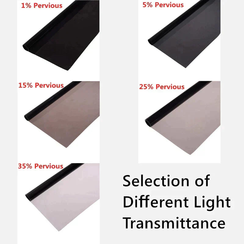 Car Window Tint Film with UV Protection - Black VLT Sunshade