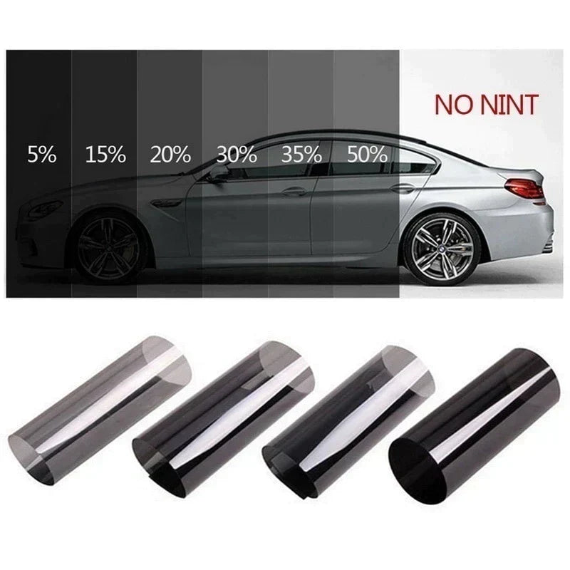 Car Window Tint Film with UV Protection - Black VLT Sunshade