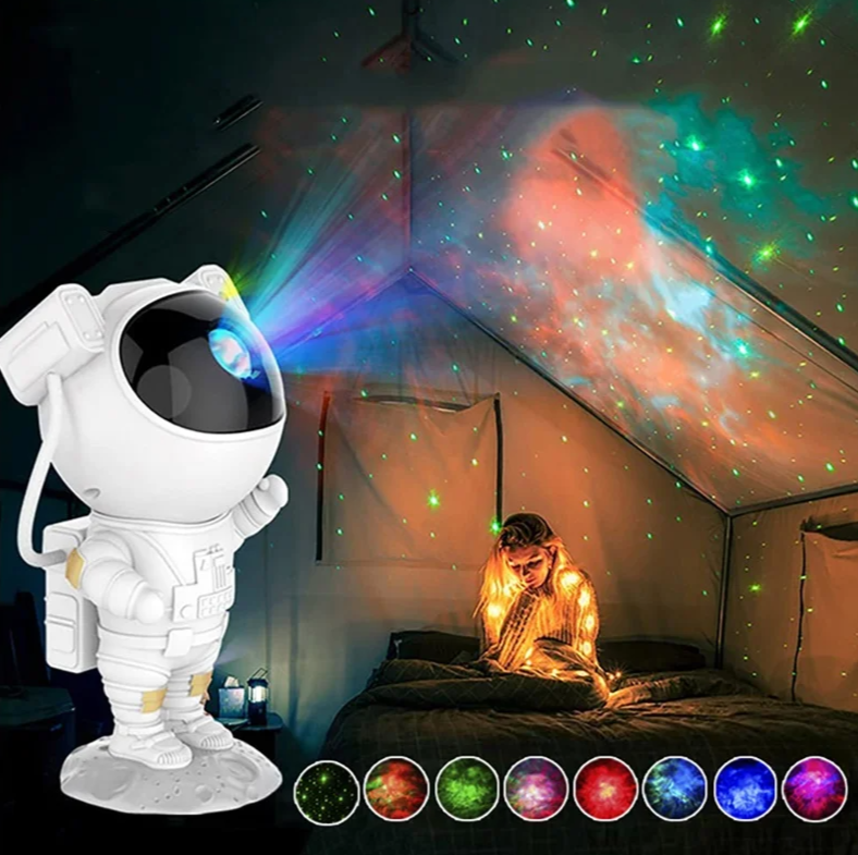 Astronaut LED Night Light Projector with Dimmable Galaxy Projections