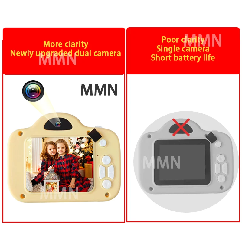 Kids 1080p HD Camera with Fun Filters and Games