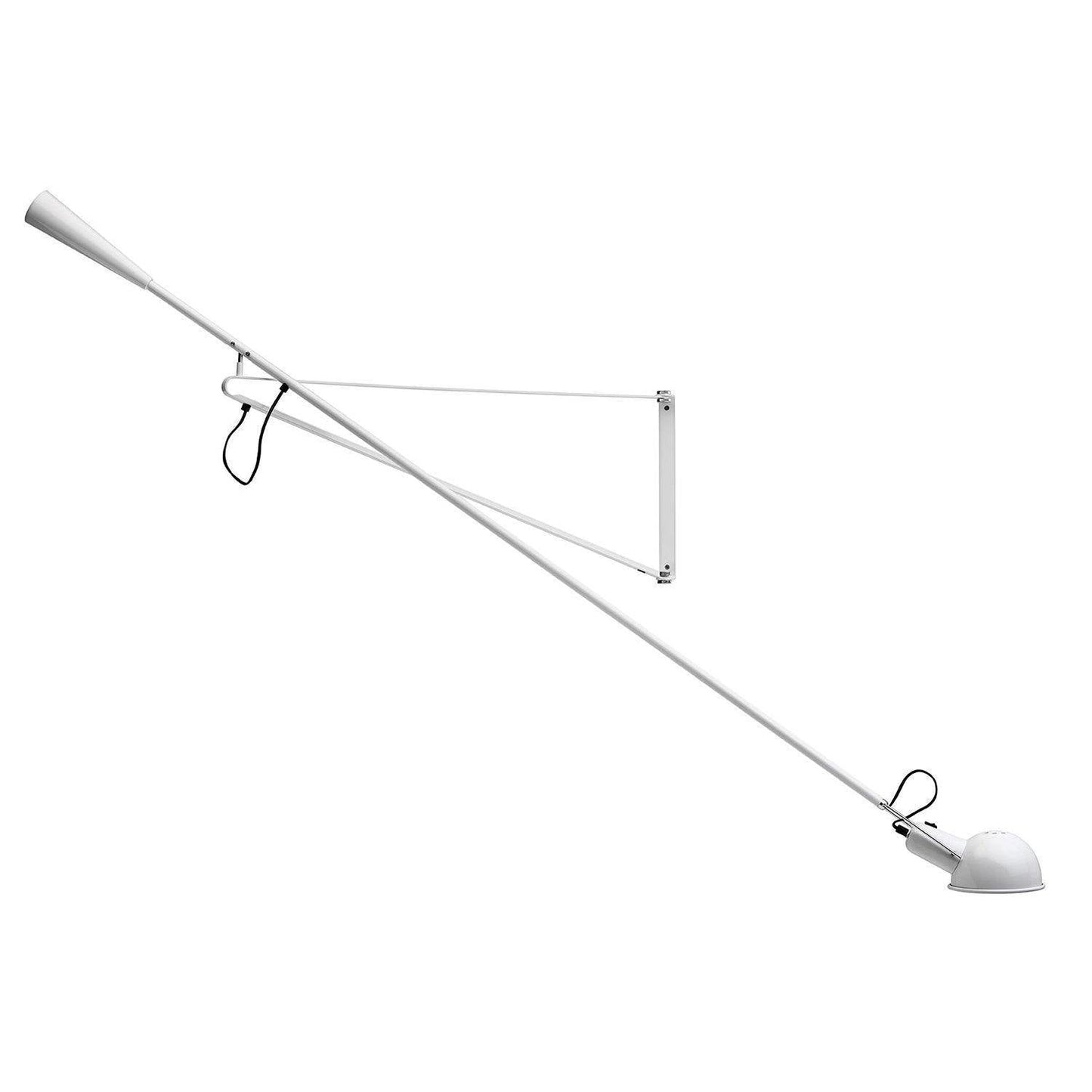 Adjustable Industrial Wall Lamp with Metal Shade