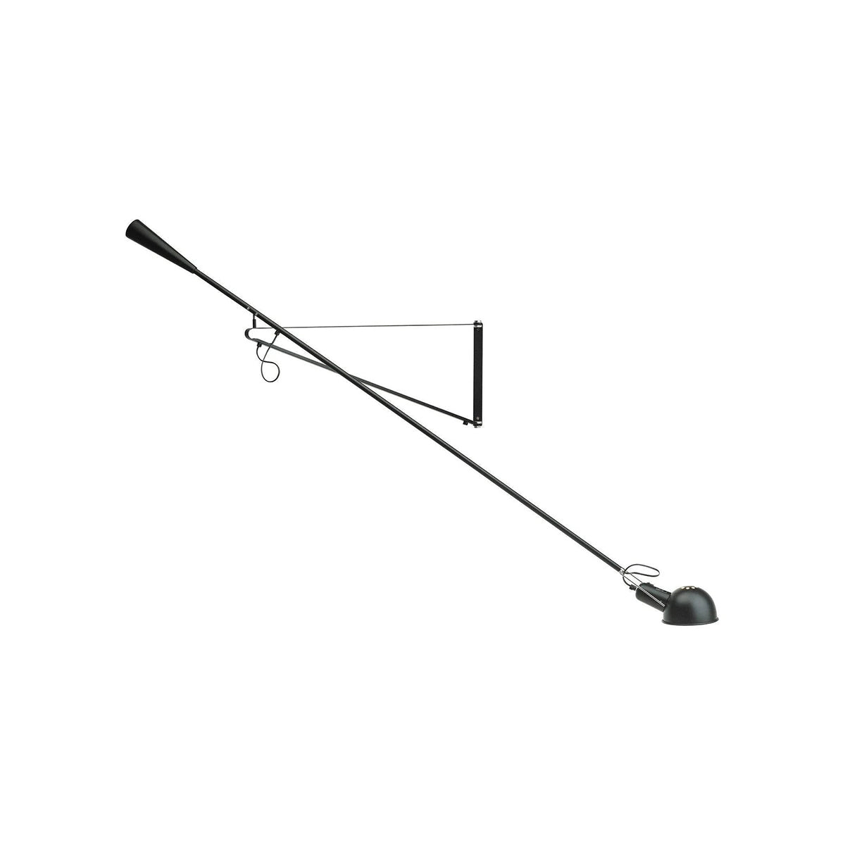 Adjustable Industrial Wall Lamp with Metal Shade