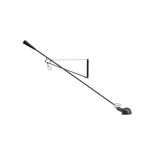 Adjustable Industrial Wall Lamp with Metal Shade