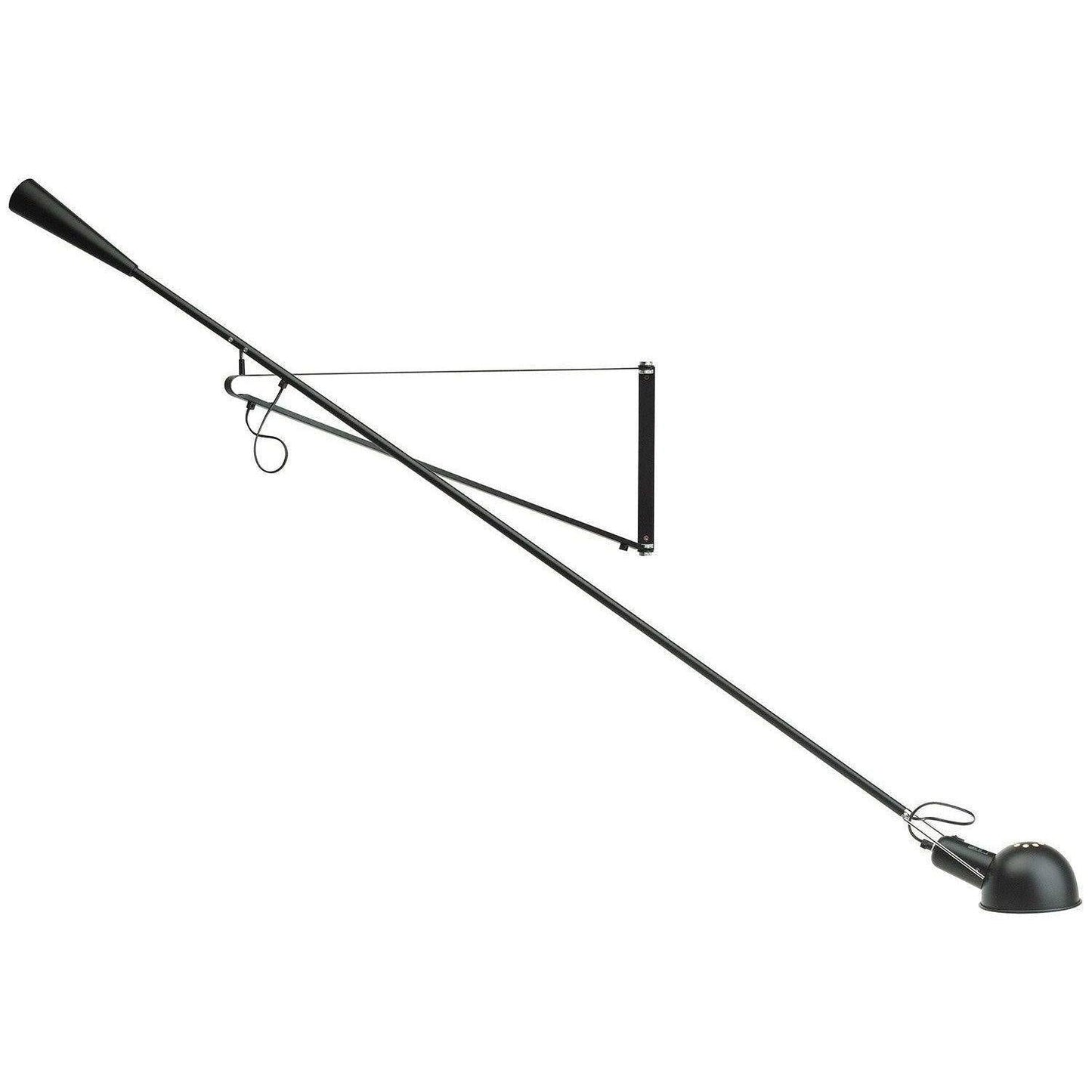 Adjustable Industrial Wall Lamp with Metal Shade