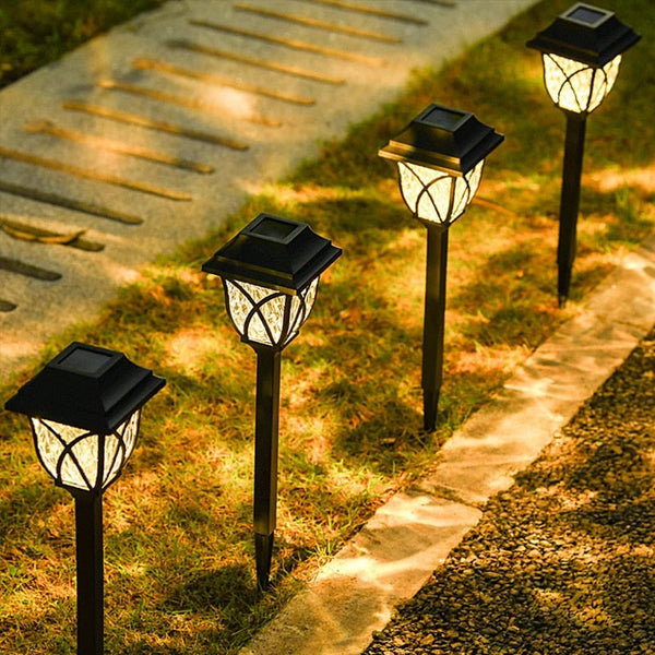 Solar-Powered Classic Lantern Garden Lights