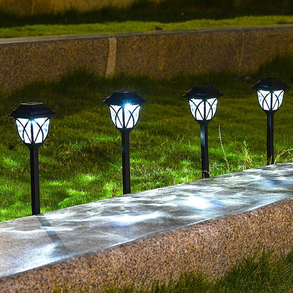 Solar-Powered Classic Lantern Garden Lights