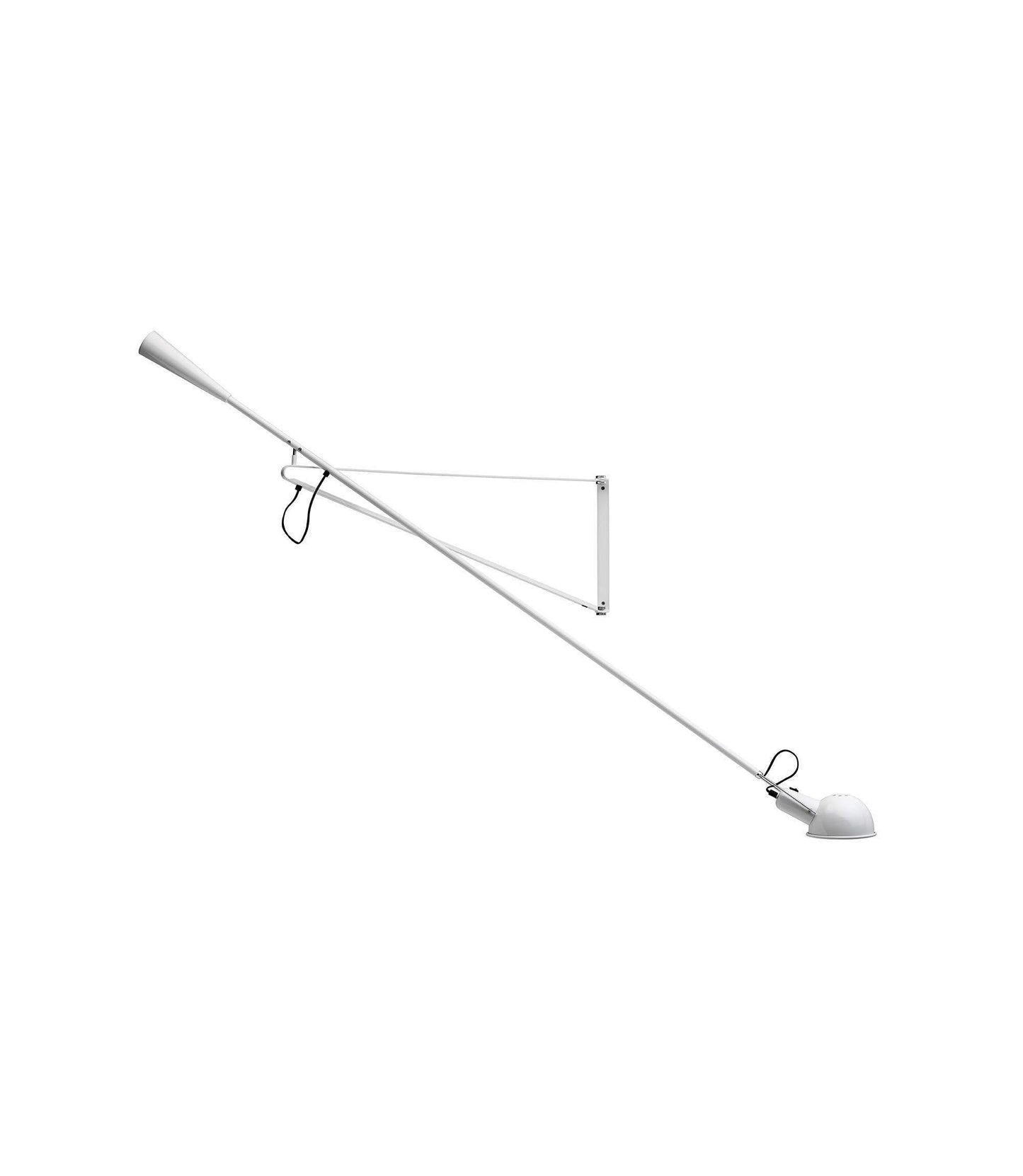 Adjustable Industrial Wall Lamp with Metal Shade