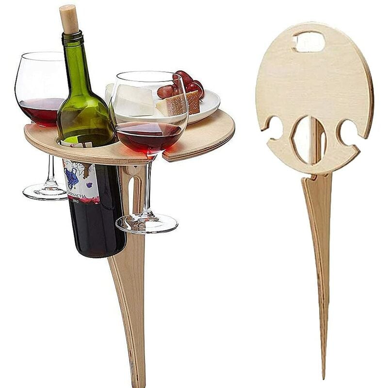 Portable Foldable Birch Plywood Wine Table