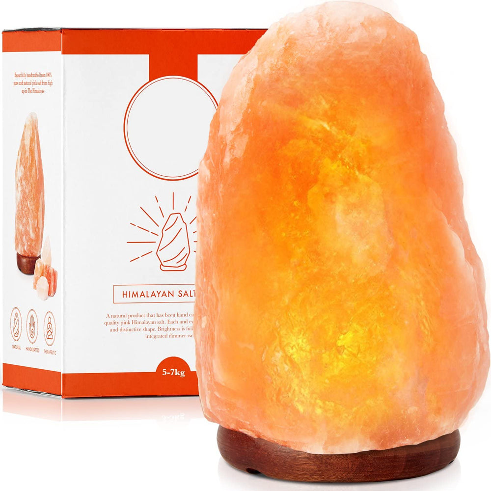 Himalayan Salt Lamp with Dimming Switch - Natural Pink Rock Salt