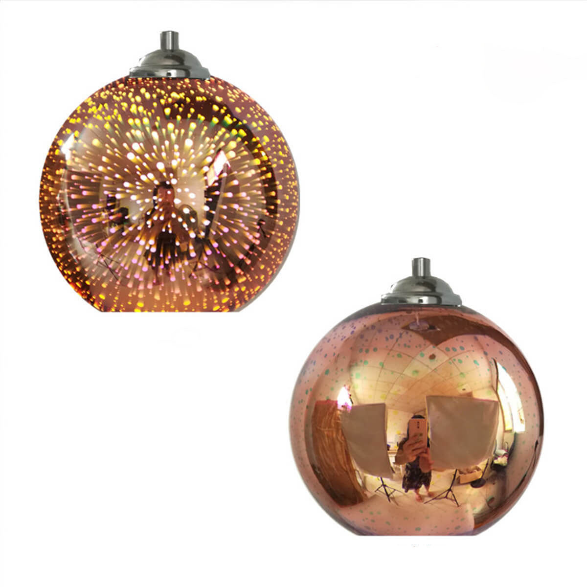 Modern 3D Firework Glass Pendant Light