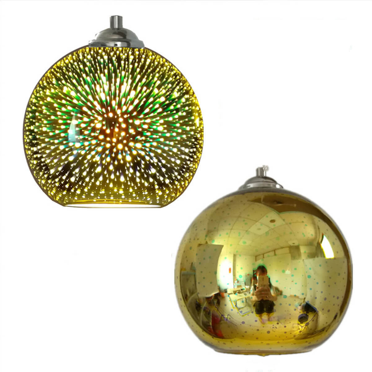 3D Colorful Firework Glass Pendant Lamp