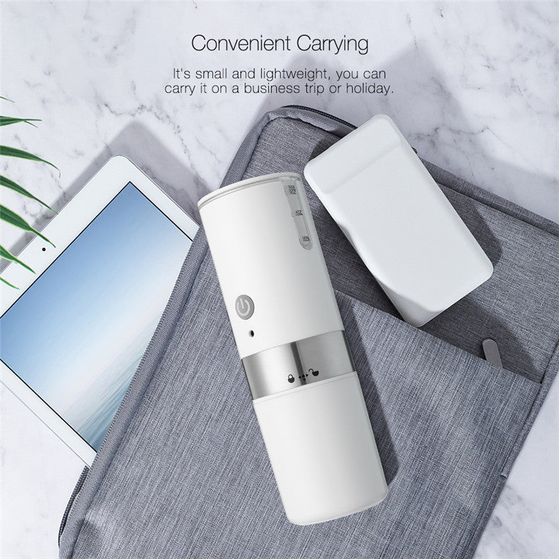 Portable Electric Coffee Brewer with USB and Battery Compatibility