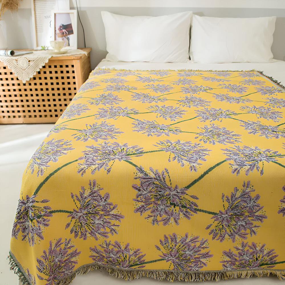 Tassel Microfiber Blanket for Cozy Decor