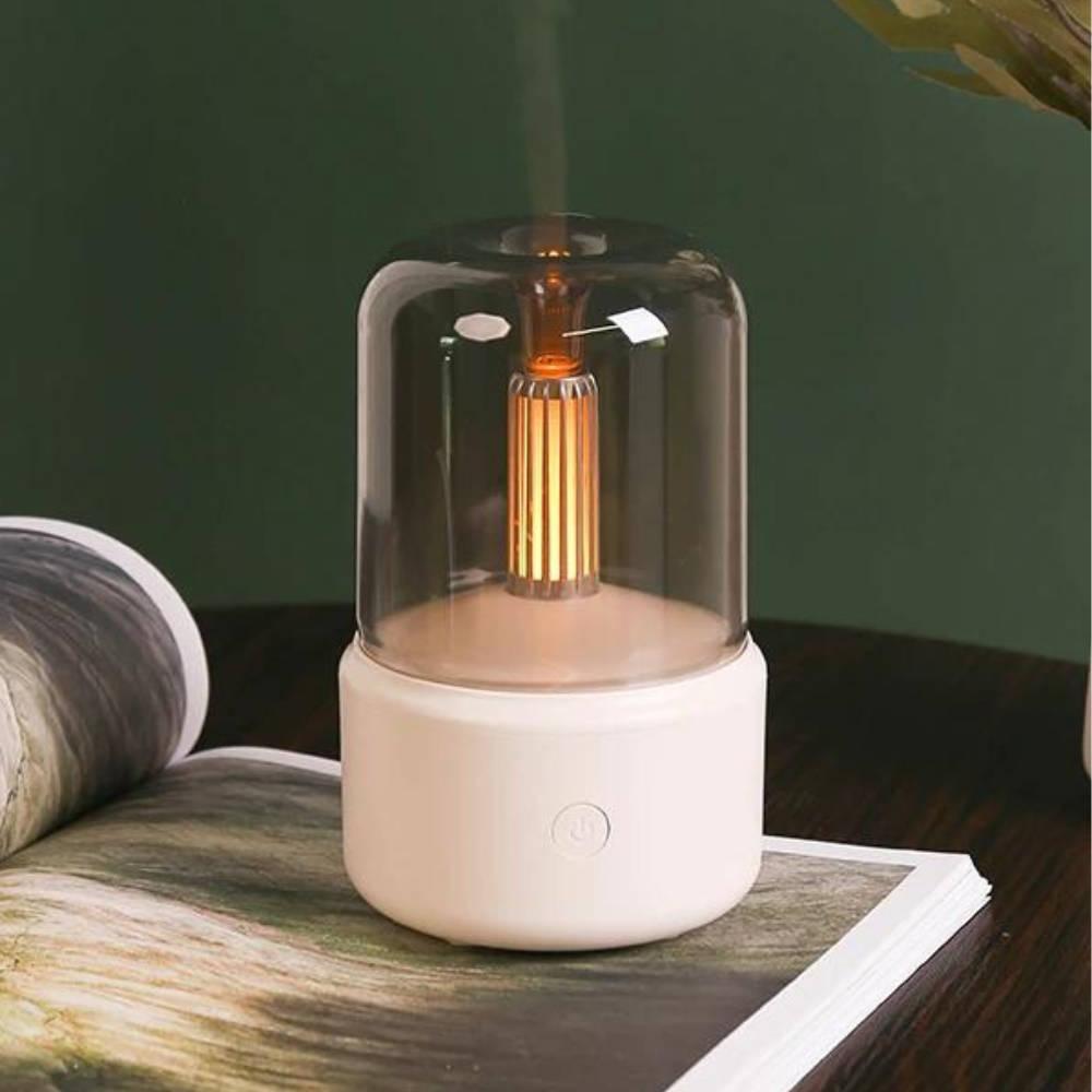 Retro Aroma Diffuser with Night Light and USB Humidifier