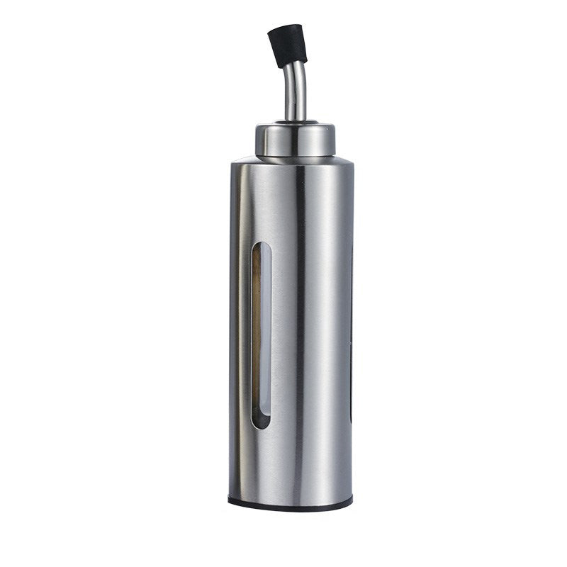 Stainless Steel Spout Glass Carafe for Oil and Vinegar