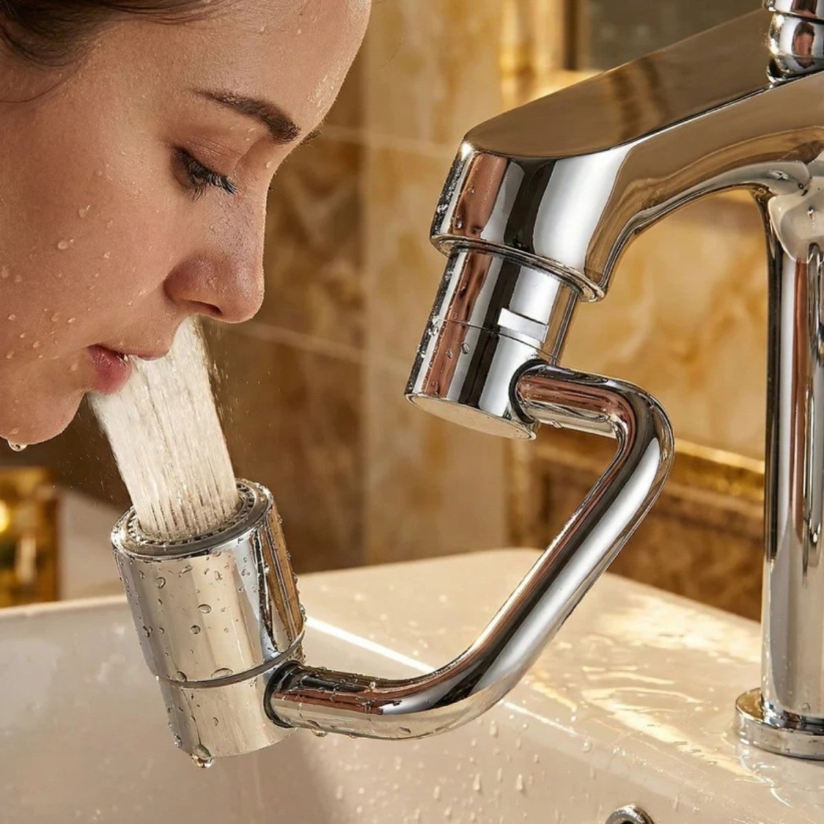 1080° Rotating Faucet Sprayer Attachment with Dual Spray Modes