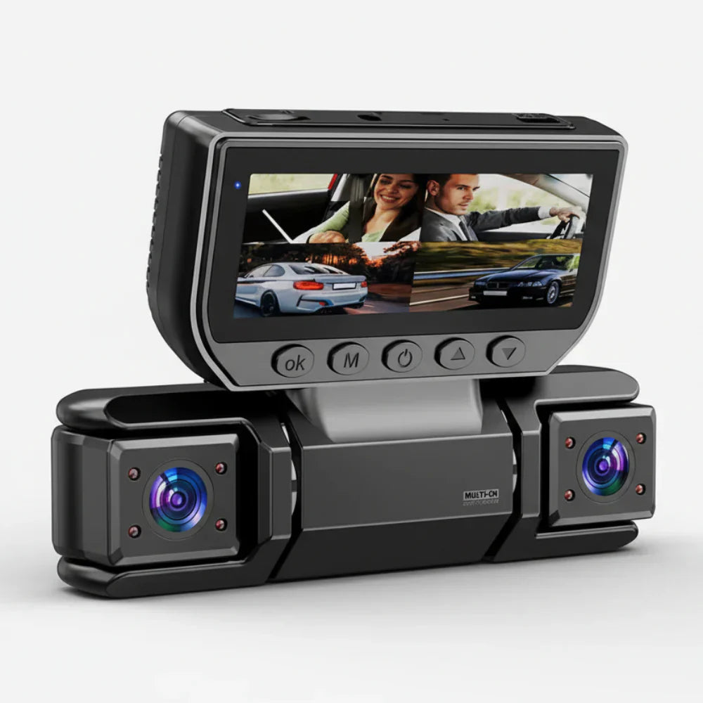 360-Degree 4-Camera Dashcam System with Wifi