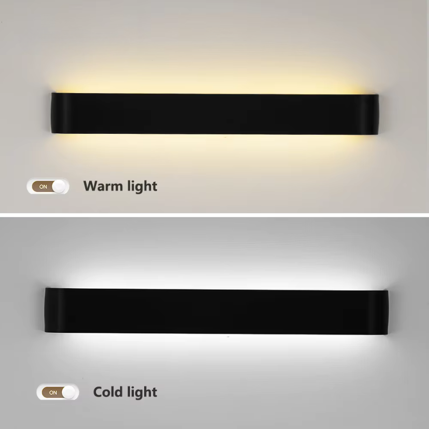 Nordic LED Wall Light in Brushed Aluminum - Modern Indoor Fixture