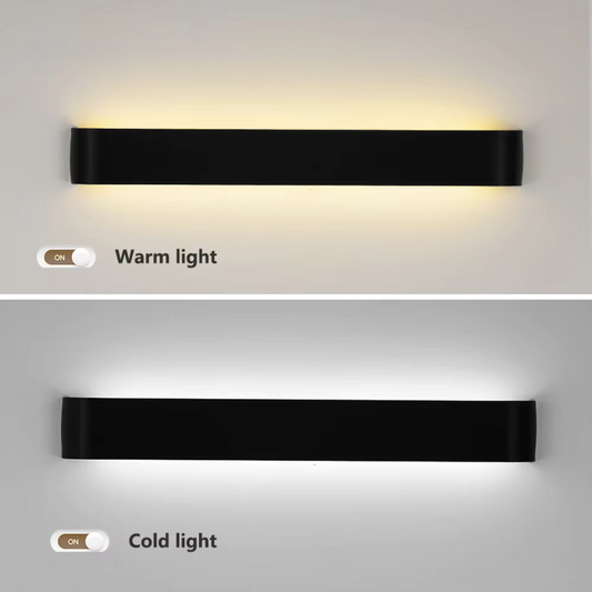 Nordic LED Wall Light in Brushed Aluminum - Modern Indoor Fixture